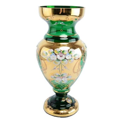 Зеленая Лепка Смальта ваза для цветов 30см E-V 11995 Зеленая Лепка Смальта ваза для цветов 30см E-V 11995