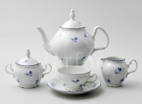 Бернадот Синий Цветок сервиз чайный на 6 персон 15предметов