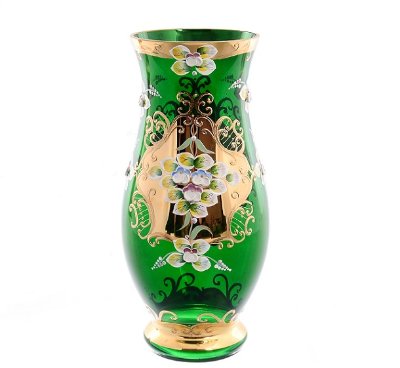 Зеленая Лепка Смальта ваза для цветов 30 см 22104 Зеленая Лепка Смальта ваза для цветов 30 см 22104