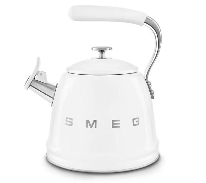 SMEG Италия Кремовый чайник со свистком 2,3л