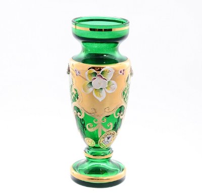 Зеленая Лепка Смальта ваза для цветов 16с м 17915 Зеленая Лепка Смальта ваза для цветов 16 см 17915