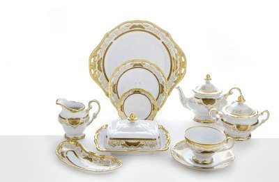 Веймар Золотая Симфония 427 сервиз чайный на 6 персон 30 предметов Веймар Золотая Симфония 427 сервиз чайный на 6 персон 30 предметов