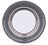 Leander (Леандер) Соната 2115 Серебристый набор тарелок 25см 6шт  