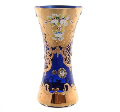 Синяя Лепка Смальта ваза для цветов 22см E-S 13234 Синяя Лепка Смальта ваза для цветов 22см E-S 13234