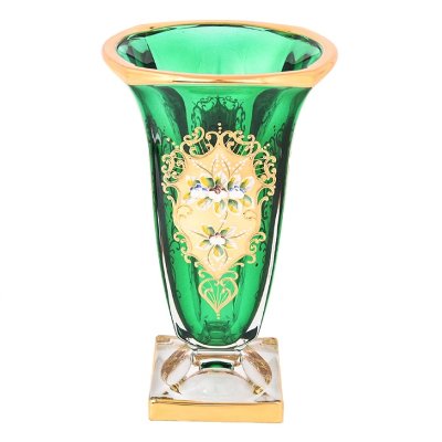 Зеленая Лепка Смальта ваза для цветов 33 см 30345 Зеленая Лепка Смальта ваза для цветов 33 см 30345