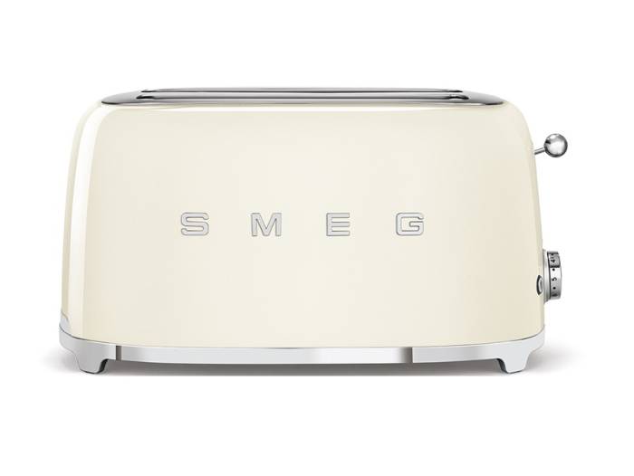 SMEG Италия Кремовый тостер на 4 ломтика