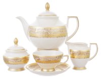 Falkenporzellan Majestic Cream Gold сервиз чайный на 6 персон 15 предметов