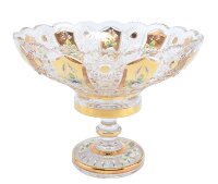 Хрусталь с Золотом Max Crystal ваза для фруктов 30см 13510