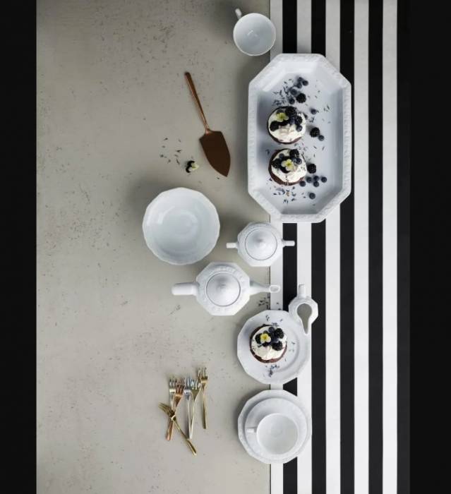 Лимонница 18 см Rosenthal "White Maria" — премиальный немецкий фарфор
