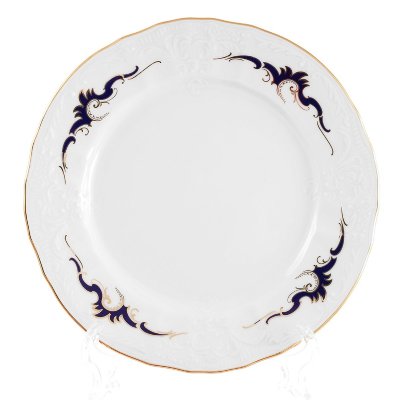 Бернадот Синие Вензеля набор тарелок 21 см Бернадот Синие Вензеля набор тарелок 21 см 