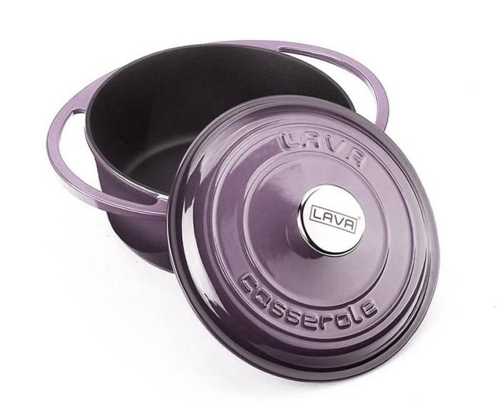 Lava Purple Эмалированный чугун Кастрюля 24см 3,5л   