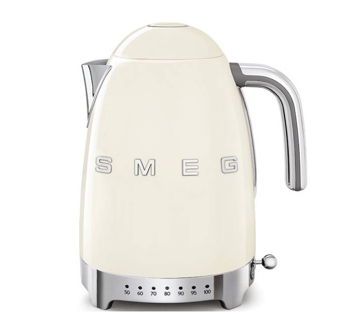 SMEG Италия Кремовый чайник электрический 1,7л  с регулятором температуры