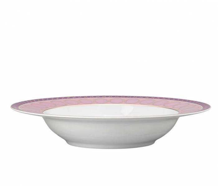 Тарелка 24см глубокая Rosenthal «Swarovski Signum Rose» — немецкий премиальный фарфор