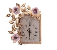 Rosaperla Цветы Розовые часы 40505