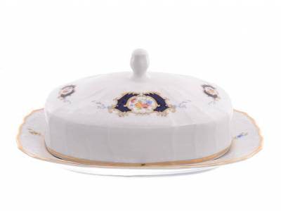 Масленка на 250гр "Синий глаз" Bernadotte - чешский фарфор