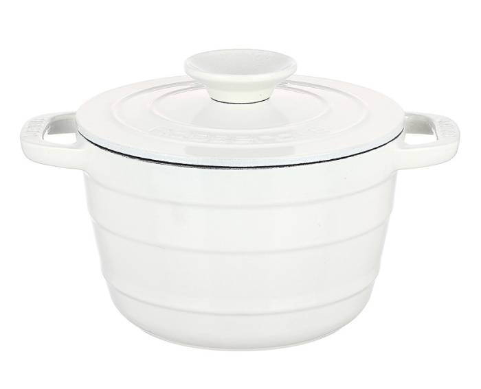 Lava Majolica White Эмалированный чугун Кастрюля овальная 23см 4,9л