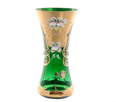 цветочница зеленая лепка смальта 22 см Зеленая Лепка Смальта ваза для цветов 22см E-V 13235
