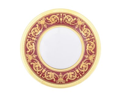 Империал Бордо Голд - набор закусочных тарелок 21см Falken Porzellan Imperial Bordeaux Gold набор тарелок 21см закусочных 6 штук