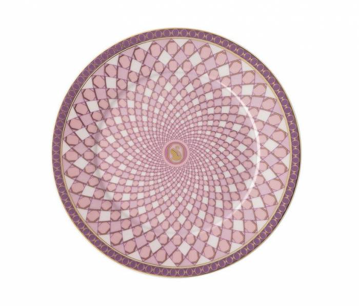 Тарелка 18 см десертная Rosenthal «Swarovski Signum Rose» — немецкий премиальный фарфор