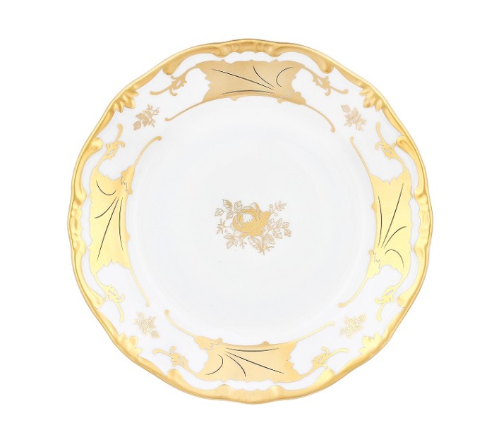 Веймар Кленовый Лист Белый 408 набор тарелок 17см десертных 6 штук