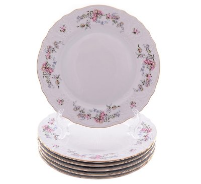 Bernadotte - Набор закусочных тарелок 6 шт Бернадот Дикая Роза 68011 набор тарелок 21см закусочных 6 штук