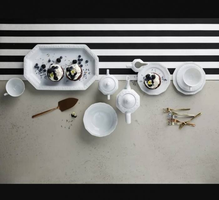 Тарелка глубокая 23 см 2 штуки Rosenthal "White Maria" — премиальный немецкий фарфор