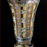 Хрусталь с Золотом Смальта ваза для цветов 26см