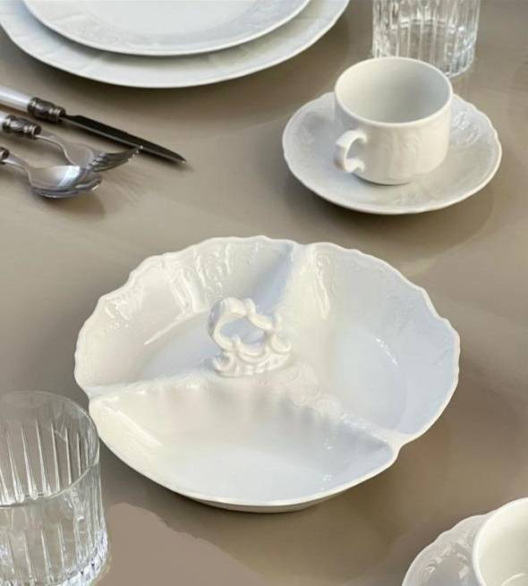 Подставка для яйца 7 см Bernadotte (Бернадот) «Недекорированный» — чешский белый фарфор