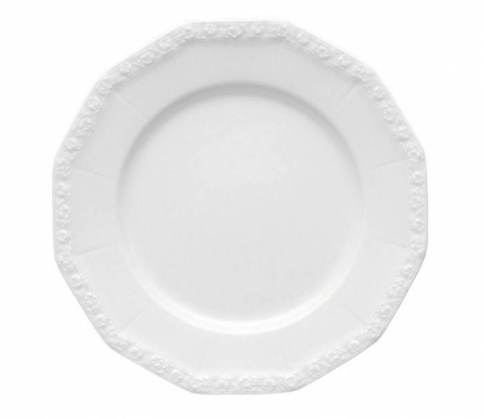 Тарелка 25 см Rosenthal "White Maria" — премиальный немецкий фарфор