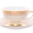 Рио Вайт Голд - чайные пары 250мл - Falken Porselan Rio White Gold набор 6 чашек 220мл с блюдцами для чая