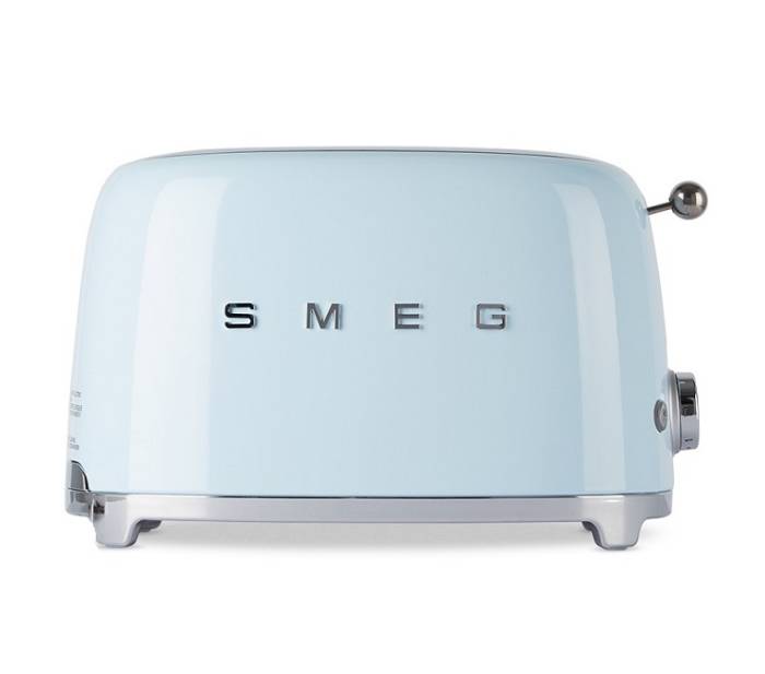 SMEG Италия Голубой тостер на 2 ломтика 950 ВТ 