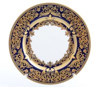 Falkenporzellan Natalia Cobalt Gold набор тарелок 17см 6 штук