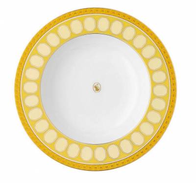 Тарелка 24см глубокая Rosenthal «Swarovski Signum Jonquil» — немецкий премиальный фарфор