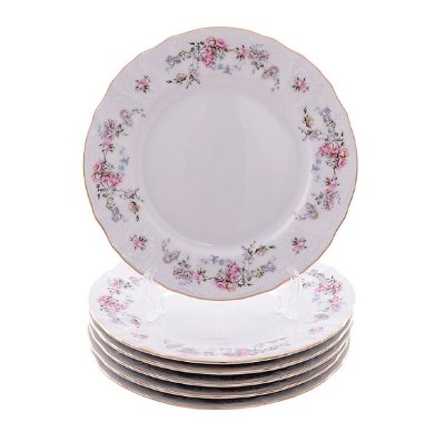 Bernadotte - Набор закусочных тарелок 6 шт Бернадот Дикая Роза 68011 набор тарелок 19см закусочных 6 штук