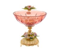  Rosaperla Цветы Розовая сетка ваза для конфет 16 см