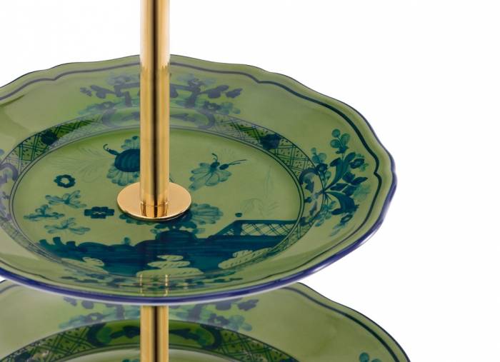 Ginori «Malachite» ​Горка для сладостей 36 см — итальянский премиальный фарфор