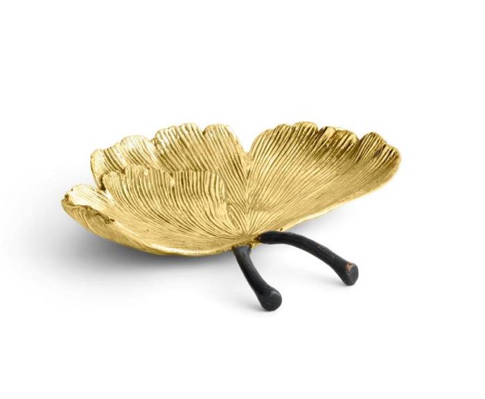 Michael Aram (Майкл Арам) Golden Ginkgo блюдо 14x12,5см