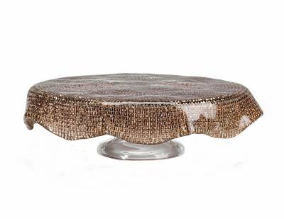 Италия IVV "Diamanté" Ореховая тортница 26см 