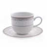 Тхун Платиновая лента Опал набор чашек с блюдцами 110мл для кофе