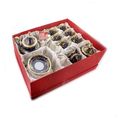 Синий Ювел чайный сервиз 6 персон Веймар Ювел Синий 801 сервиз чайный на 6 персон 21 предмет в подарочной упаковке (тарелки 17см) 