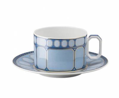 Набор для чая 260 мл Rosenthal «Swarovski Signum Azure» на 1 персону — немецкий премиальный фарфор