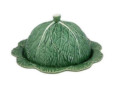 Бордалло Cabbage Зеленая блюдо с крышкой 35см Бордалло Cabbage Зеленая блюдо с крышкой 35см