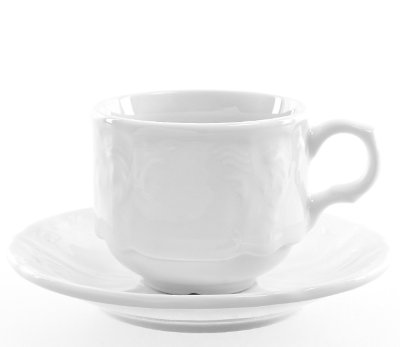 Bernadotte - чайные пары 6 шт 120 мл Бернадот Недекорированный 0000 набор 6 чашек 120мл с блюдцами для кофе