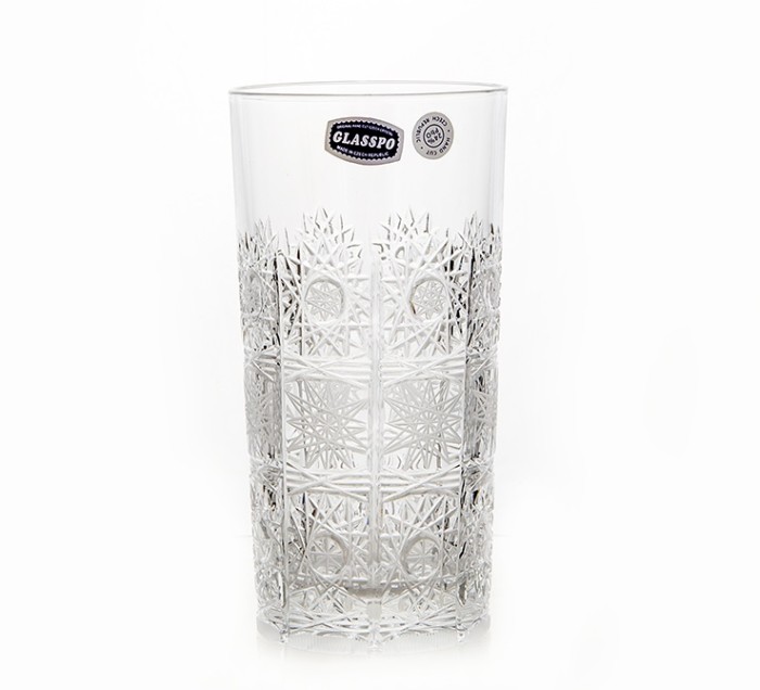 Хрусталь Снежинка Glasspo набор стаканов 350мл из 6ти штук
