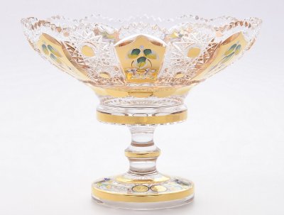 Хрусталь с Золотом Max Crystal ваза для конфет 20см Хрусталь с Золотом Max Crystal ваза для конфет 20см 31862