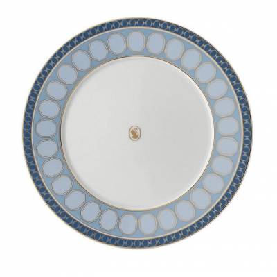 Тарелка 23см закусочная Rosenthal «Swarovski Signum Azure» — немецкий премиальный фарфор