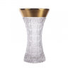 Снежинка с Золотом Хрусталь ваза для цветов 35,5 см