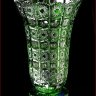 Хрусталь Цветной Снежинка Зеленый ваза 31см для цветов