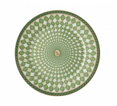 Тарелка 18 см десертная Rosenthal «Swarovski Signum Fern» — немецкий премиальный фарфор
